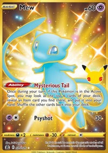 Mew - Celebrations (Secret Rare) [CEL-025]