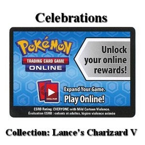 Online Code Card (Celebrations Collection: Lance's Charizard V) - Celebrations (Online Code Card)