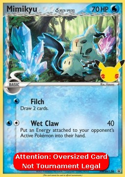 Mimikyu δ Delta Species - SWSH Black Star Promos (Oversized) [SWSH-136]