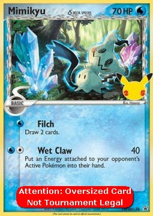 Mimikyu δ Delta Species - SWSH Black Star Promos (Oversized) [SWSH-136]