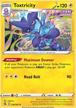 Toxtricity - Fusion Strike (Holo Rare) [FST-108]