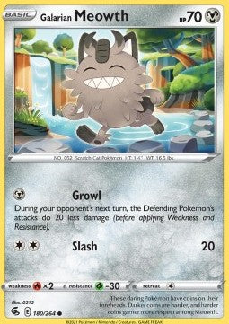 Galarian Meowth - Fusion Strike (Common) [FST-180]
