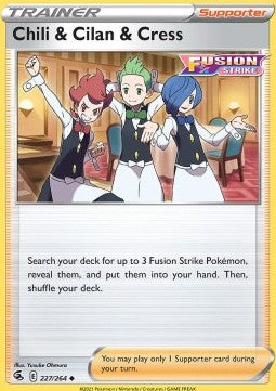 Chili & Cilan & Cress - Fusion Strike (Uncommon) [FST-227]