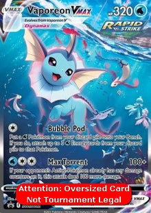 Vaporeon VMAX - SWSH Black Star Promos (Oversized) [SWSH-182]