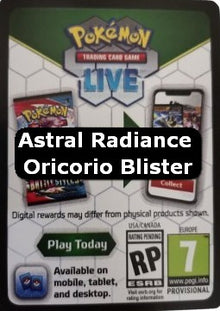 Live Code Card (Oricorio Blister) - Astral Radiance (Online Code Card)
