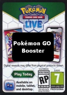 Live Code Card (Booster) - Pokémon GO (Online Code Card)