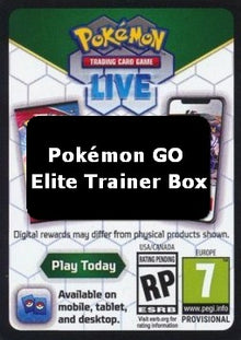 Live Code Card (Elite Trainer Box) - Pokémon GO (Online Code Card)