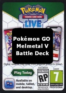 Live Code Card (Melmetal V Battle Deck) - Pokémon GO (Online Code Card)