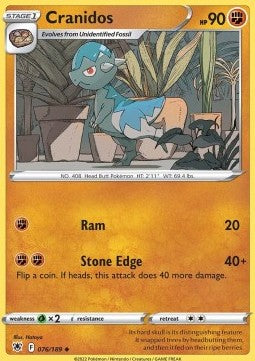 Cranidos - Astral Radiance (Uncommon) [ASR-076]