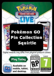 Live Code Card (Pokémon GO Pin Collection-Squirtle) - Pokémon GO (Online Code Card)