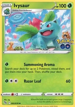 Ivysaur - Pokémon GO (Uncommon) [PGO-002]