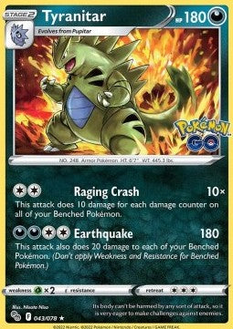 Tyranitar - Pokémon GO (Holo Rare) [PGO-043]