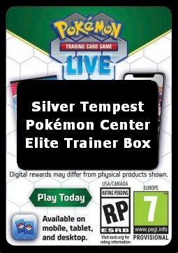 Live Code Card (Pokémon Center Elite Trainer Box) - Silver Tempest (Online Code Card)