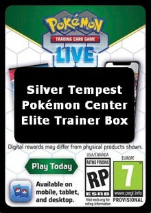 Live Code Card (Pokémon Center Elite Trainer Box) - Silver Tempest (Online Code Card)
