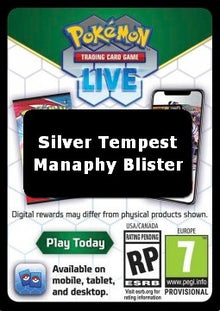 Live Code Card (Manaphy Blister) - Silver Tempest (Online Code Card)