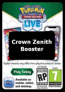Live Code Card (Booster) - Crown Zenith (Online Code Card)