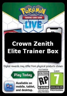 Live Code Card (Elite Trainer Box) - Crown Zenith (Online Code Card)