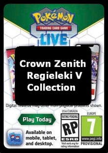 Live Code Card (Regieleki V Collection) - Crown Zenith (Online Code Card)