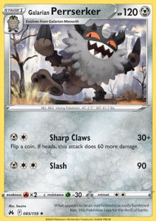 Galarian Perrserker - Crown Zenith (Rare) [CRZ-085]