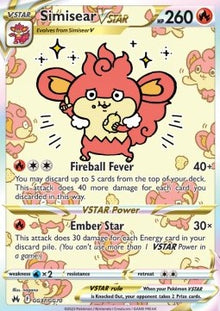 Simisear VSTAR - Crown Zenith (Ultra Rare) [CRZ-GG37]