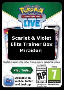 Live Code Card (Miraidon Elite Trainer Box) - Scarlet & Violet (Online Code Card)