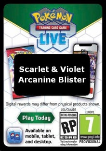 Live Code Card (Arcanine Blister) - Scarlet & Violet (Online Code Card)