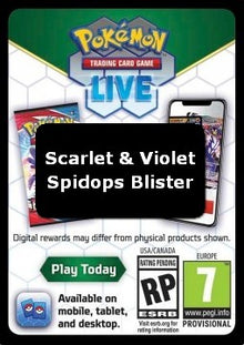 Live Code Card (Spidops 1-Pack Blister) - Scarlet & Violet (Online Code Card)