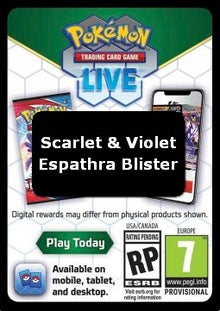 Live Code Card (Espathra 1-Pack Blister) - Scarlet & Violet (Online Code Card)