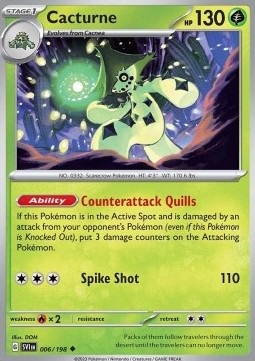 Cacturne - Scarlet & Violet (Uncommon) [SVI-006]