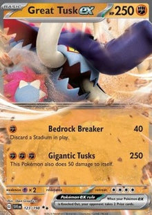 Great Tusk ex - Scarlet & Violet (Double Rare) [SVI-123]