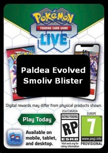 Live Code Card (Smoliv Blister) - Paldea Evolved (Online Code Card)