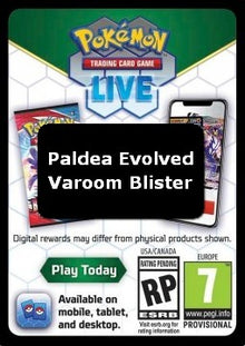 Live Code Card (Varoom Blister) - Paldea Evolved (Online Code Card)