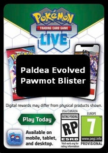 Live Code Card (Pawmot Blister) - Paldea Evolved (Online Code Card)