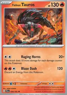 Paldean Tauros - Paldea Evolved (Uncommon) [PAL-028]