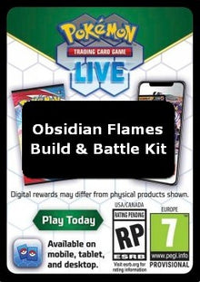 Live Code Card (Build & Battle Kit) - Obsidian Flames (Online Code Card)