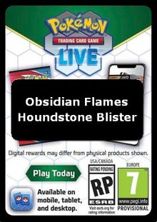 Live Code Card (Houndstone Blister) - Obsidian Flames (Online Code Card)