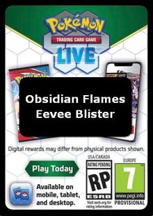 Live Code Card (Eevee Blister) - Obsidian Flames (Online Code Card)