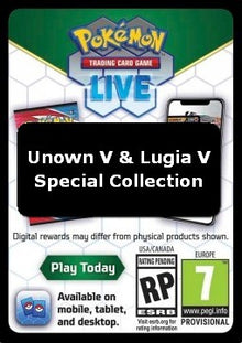 Live Code Card (Unown V & Lugia V Special Collection) - Crown Zenith (Online Code Card)