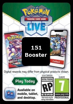 Live Code Card (Booster) - 151 (Online Code Card)
