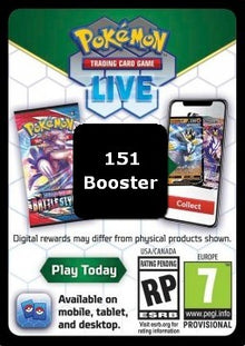 Live Code Card (Booster) - 151 (Online Code Card)