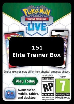 Live Code Card (Elite Trainer Box) - 151 (Online Code Card)