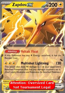 Zapdos ex - SV Black Star Promos (Oversized) [SVP-049]
