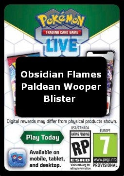 Live Code Card (Paldean Wooper Blister) - Obsidian Flames (Online Code Card)
