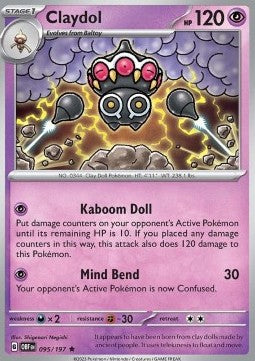 Claydol - Obsidian Flames (Rare) [OBF-095]