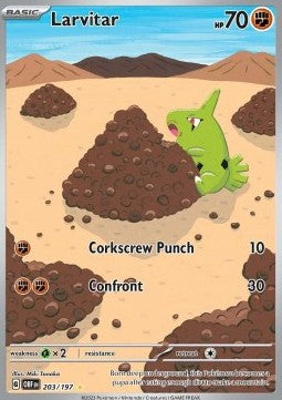 Larvitar - Obsidian Flames (Illustration Rare) [OBF-203]