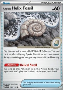 Antique Helix Fossil - 151 (Common) [MEW-153]