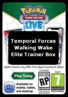 Live Code Card (Walking Wake Elite Trainer Box) - Temporal Forces (Online Code Card)