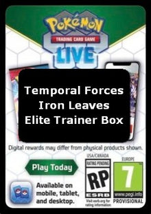 Live Code Card (Iron Leaves Elite Trainer Box) - Temporal Forces (Online Code Card)