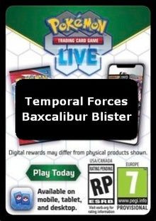 Live Code Card (Baxcalibur Blister) - Temporal Forces (Online Code Card)