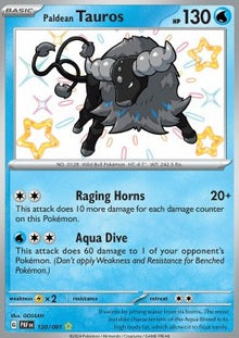 Paldean Tauros - Paldean Fates (Shiny Rare) [PAF-120]